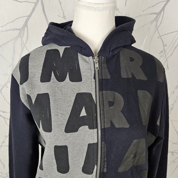 Marni Colorblock All Over Logo Print Full Zip Hoodie - Picture 3 of 8